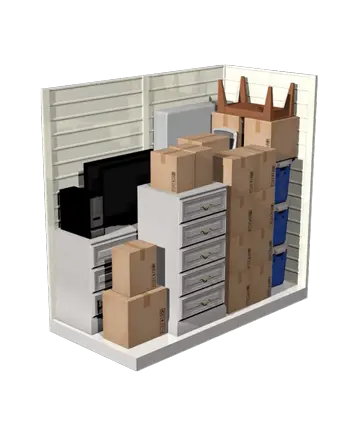 5x10storage unit section